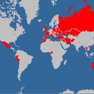 Eine Übersicht aus welchen Ländern der Welt unsere Schülerinnen und Schüler herkommen. 